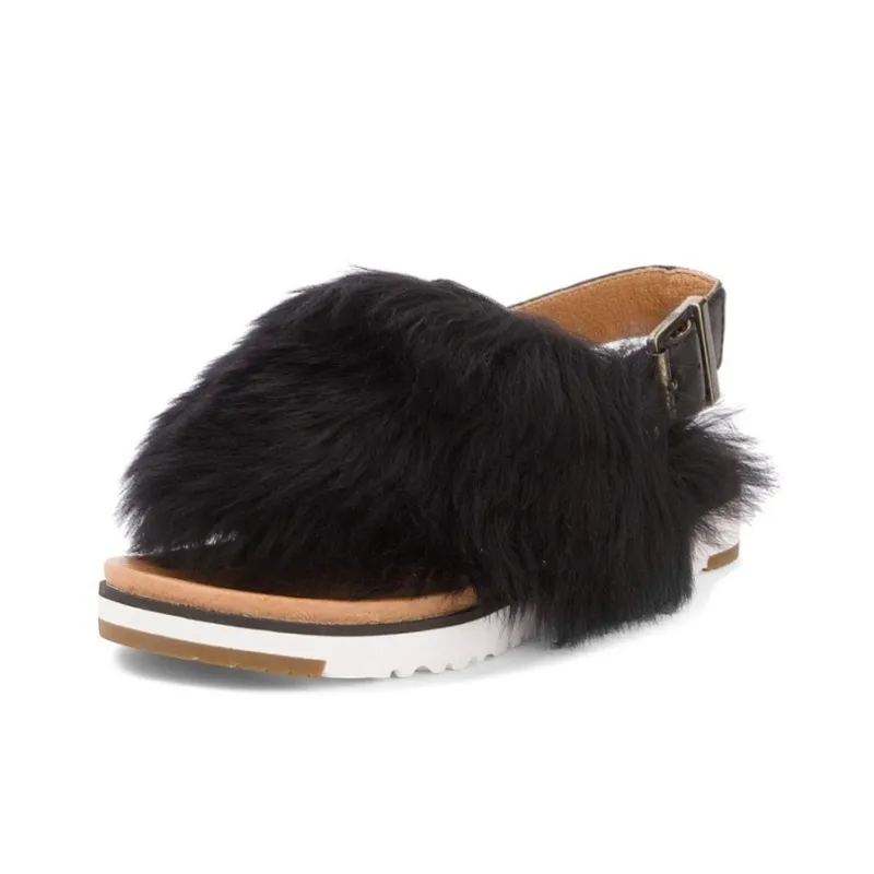 UGG Rubber Sole Quiet Quick Dry Slide Slippers Women's Black-0