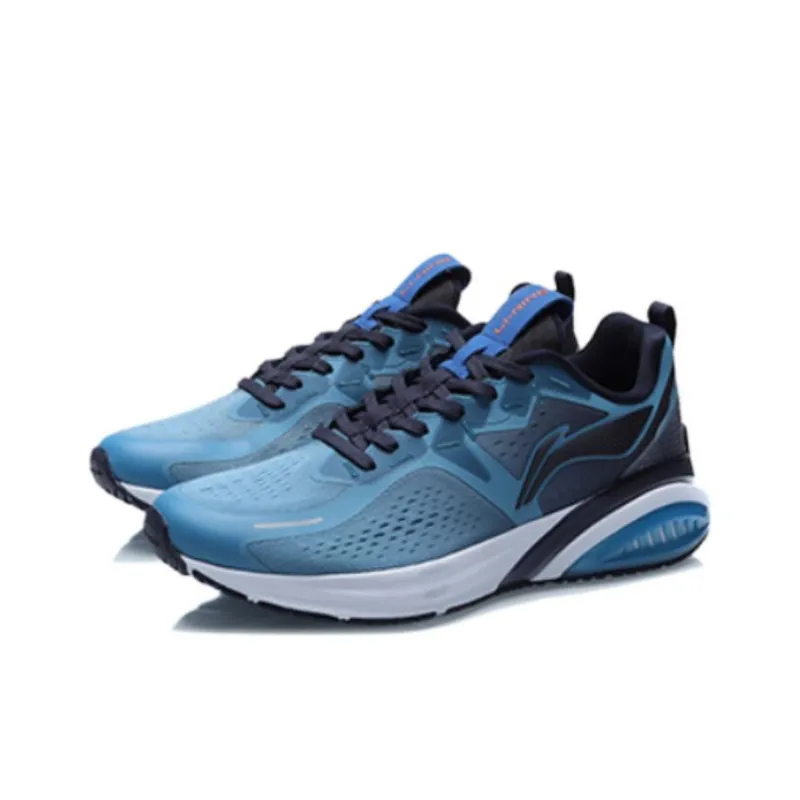 LiNing Cushioning Anti Slip And Wear Resistant Low Top Running Shoes Men's Night Blue-2