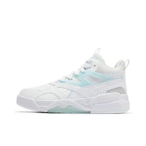 361° Warm Anti Slip And Wear Resistant High Top Winter Padded Skateboard Shoes White Blue