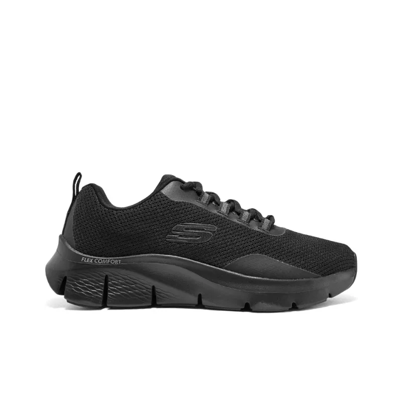 Skechers Wear resistant And Lightweight Low Top Casual Shoes Men's Black-1