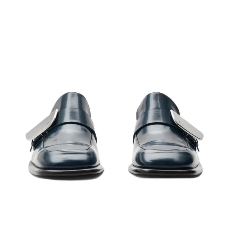 Burberry Shield Leather Loafers-2