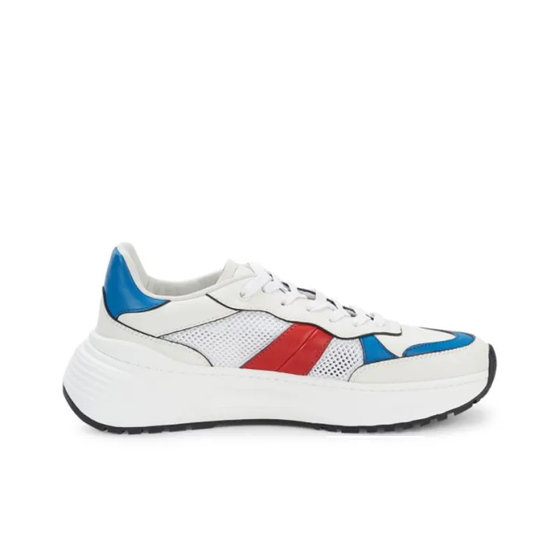 Bottega Veneta Low Top Casual Shoes Men's White Blue-1