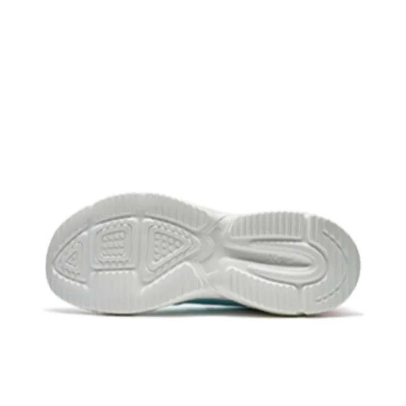 XTEP Anti Slip Wear Resistant Low Top Running Shoes Women's White Blue Pink-4