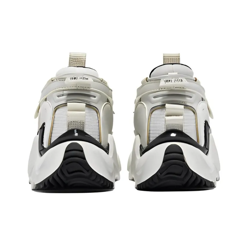Erke Tianmu Mountain Anti Slip Wear Resistant Low Top Sports Casual Shoes Women's Silver Black-3