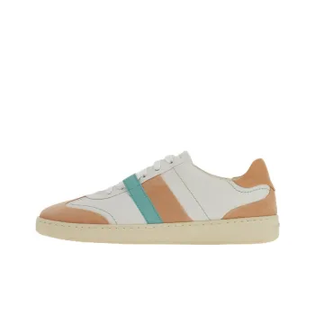 FERRAGAMO Low Top Stylish Skateboarding Shoes Women's White Umber