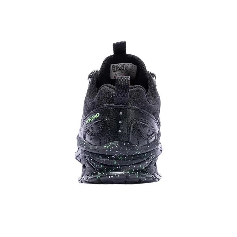 TOREAD Slip Resistant Abrasion Resistant Shock Absorbers Low Top Outdoor Shoes Black Green-3
