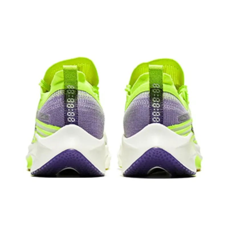 Erke Cushioning Anti Slip And Wear Resistant Rebound Low Top Casual Running Shoes Men's Lime Green-3