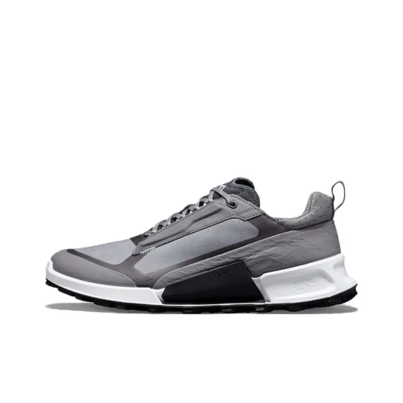 Ecco Cushioned Slip Resistant Low Top Casual Shoes Men's Iron Gray-0