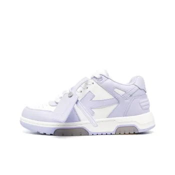 OFF WHITE Out Of Office Calf Leather White Lilac Women's