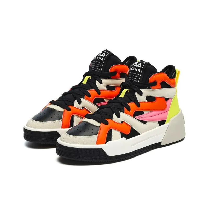 FILA Salto Fx Skate Shoes 'White Orange Black' Women's-2