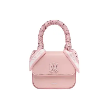 AMIRI Leather Shoulder Bag Crossbody Bag Handbag Regular Women's Pink