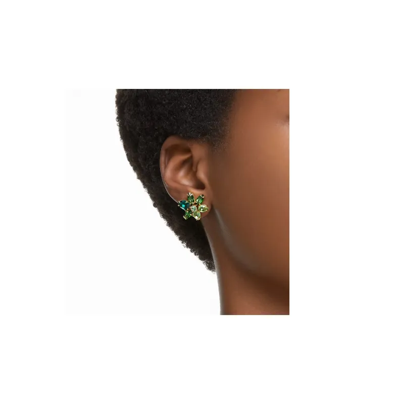 Swarovski Gema Flower Stud Earrings-4