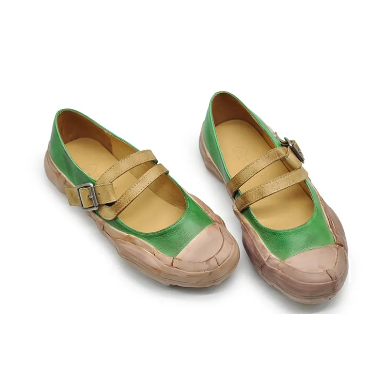 ARTMU Women's Casual Shoes Women's Low Top Green-4
