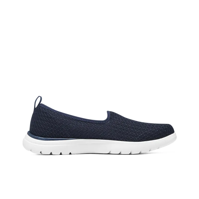 Skechers Go Walk Fle Slip Resistant Abrasion Resistant Shock Absorbers Low Top Casual Shoes Women's White Blue-1