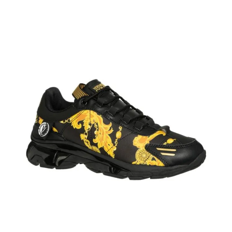 VERSACE JEANS Low Top Casual Shoes Men's Black-1