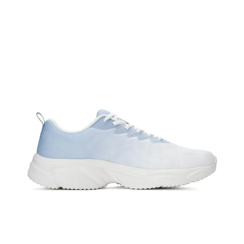 XTEP Feather Fashion Anti Slip Wear Resistant Low Top Running Shoes Men's White Blue-1