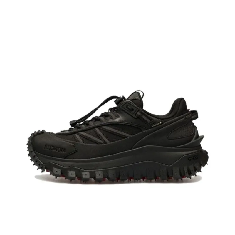Moncler Low Top Casual Shoes Women's Black-0