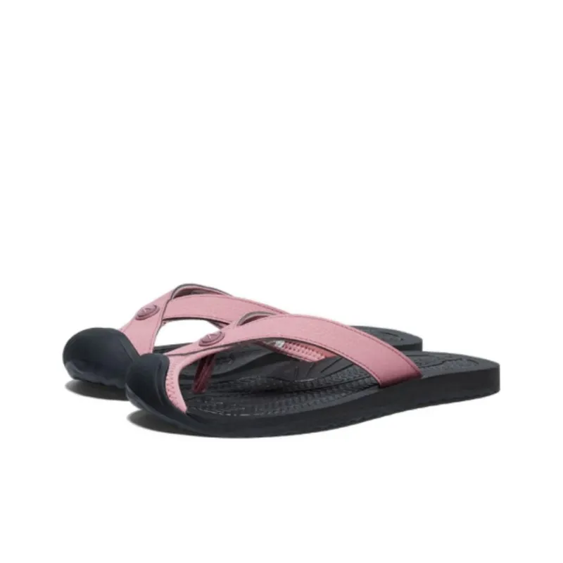 KEEN Rubber Sole Odor Resistant, Abrasion Resistant Closed Toe Slippers Women's Black Pink-2