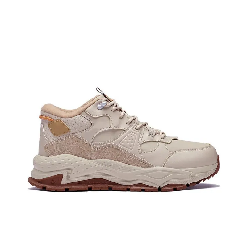 361° Slip Resistant, Abrasion Resistant, Lightweight, Thermal Mid Top Sports Casual Shoes Wheat Brown-1