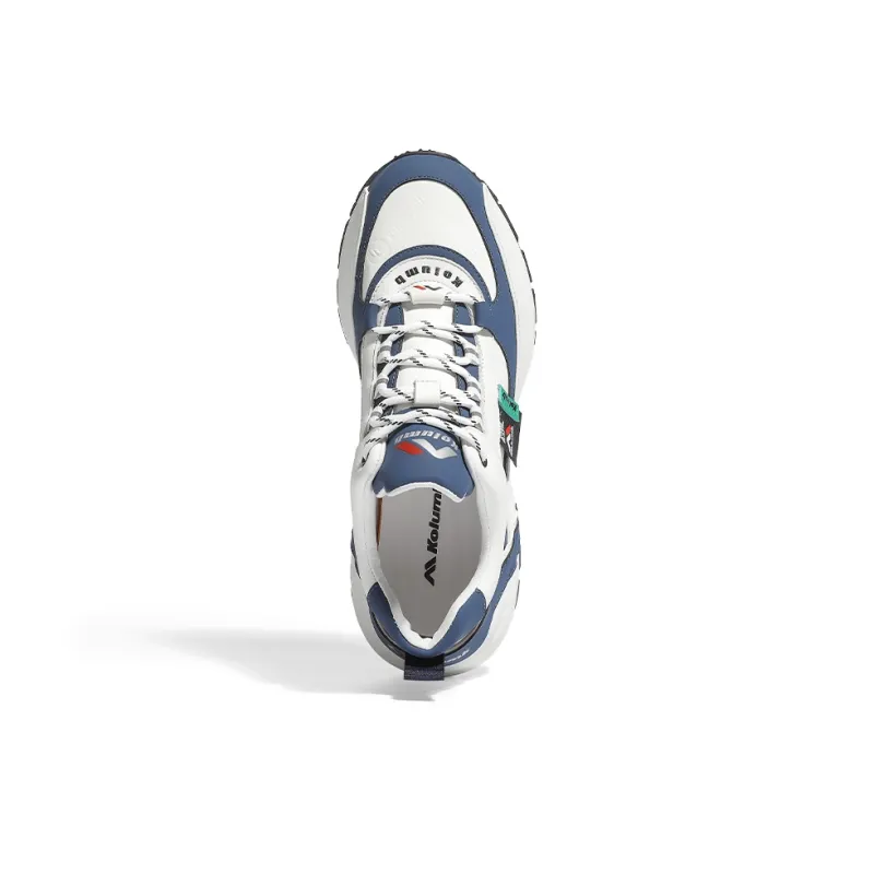 Kolumb Cushioning Low Top Outdoor Shoes Men's White Blue-4