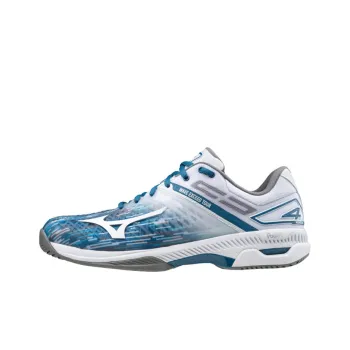 Mizuno Wave Exceed Tour 4 Ac Cushioning Anti-Slip And Wear-Resistant Low-Top Tennis Shoes Blue White