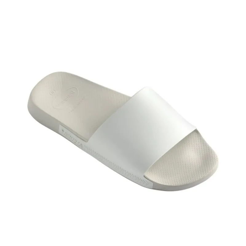 Havaianas Rubber Sole Antibacterial Slip Resistant Slide Slippers Unisex White-2