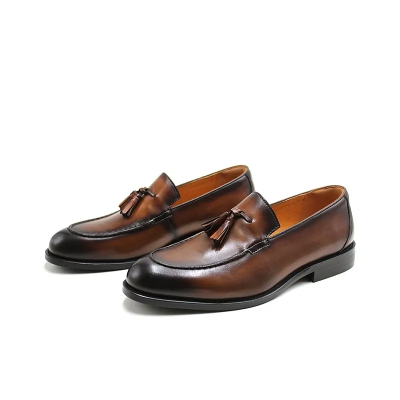 Lady's House Loafers Men Black, Brown-4
