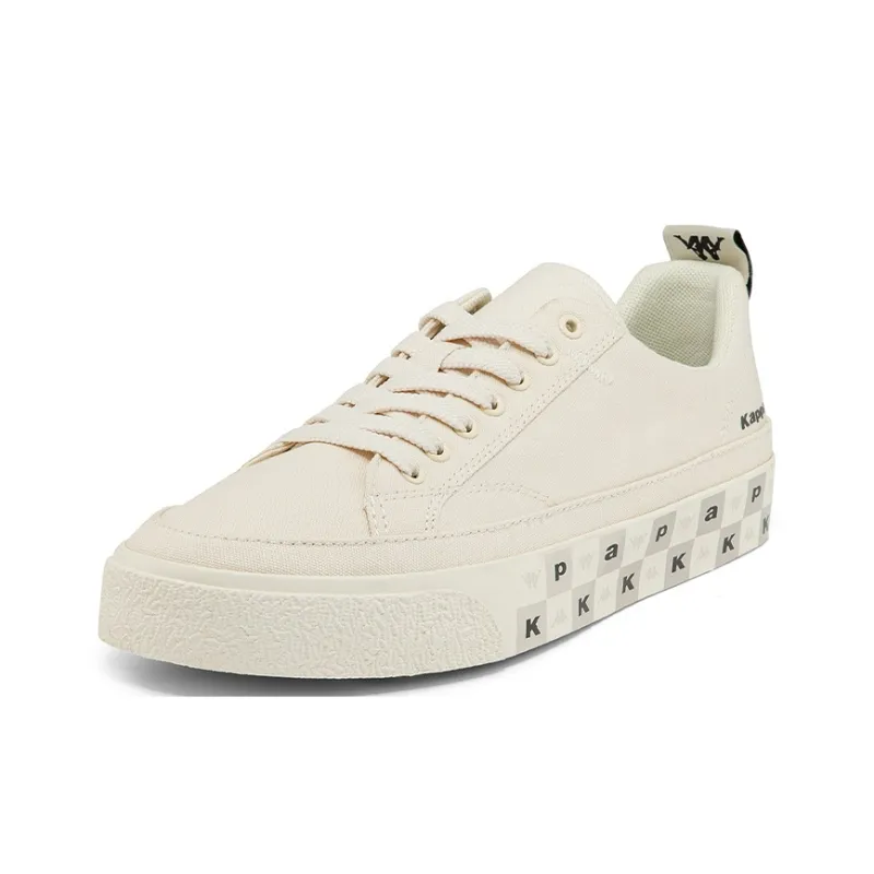 Kappa Low Top Skateboard Shoes Unisex Heron Feather White-1