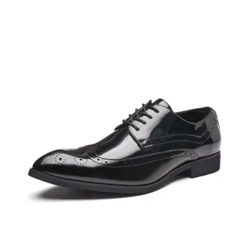 Rummaden Dress Shoes Men Low Top Black/Brown