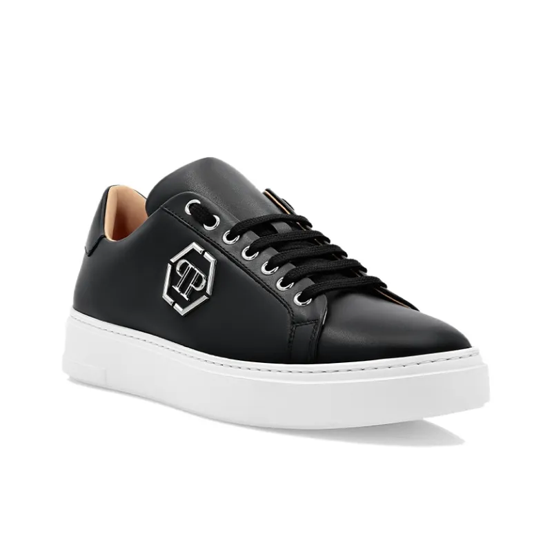 PHILIPP PLEIN Logo-plaque Leather Sneakers-1