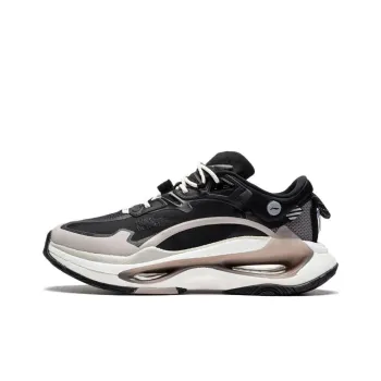 LiNing Transcend Infinity Cushioned Anti Slip And Wear Resistant Lightweight Low Top Casual Shoes Men's Black Gray