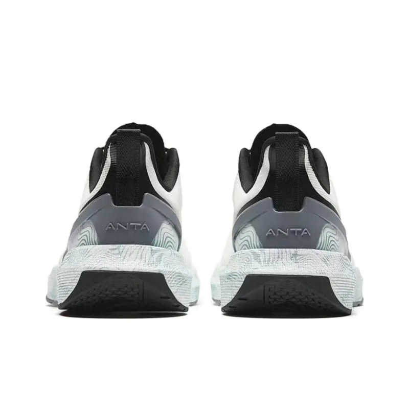 Anta Cushioning Wear Resistant Low Top Training Shoes Men's White Gray-3