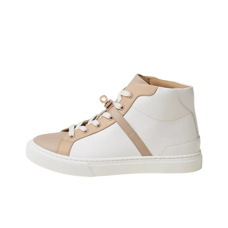 HERMES Daydream Stylish Skateboarding Shoes Women's White Brown-0