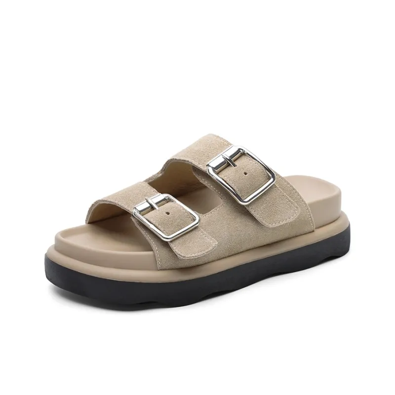 Dickies Slide Slippers 5cm Women's Khaki-1