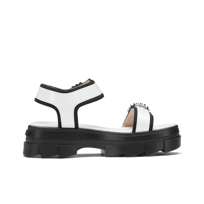 Stuart Weitzman/SW Noho Strap Sandals Women's White-1