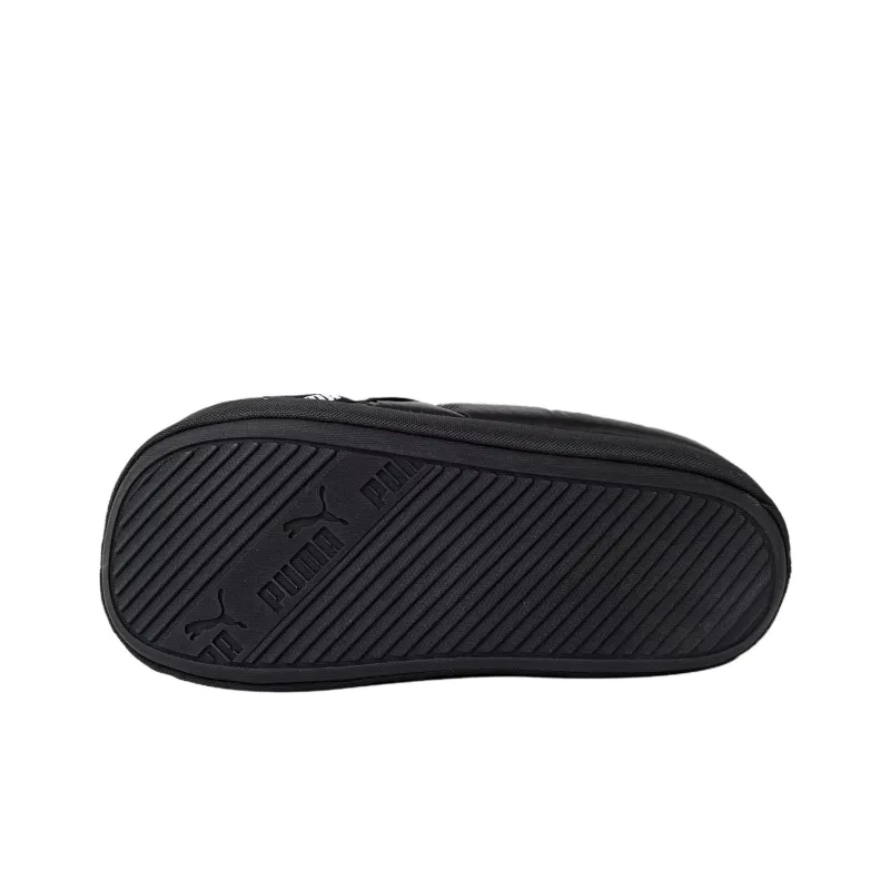 PUMA Rubber Sole Slip-Resistant Wrap-toe Slippers Unisex Black-5