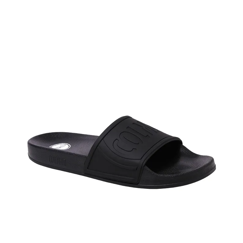 COLMAR Corum Casual Versatile Beach Vacation Logo Emblem Slide Slippers Men's Black-2