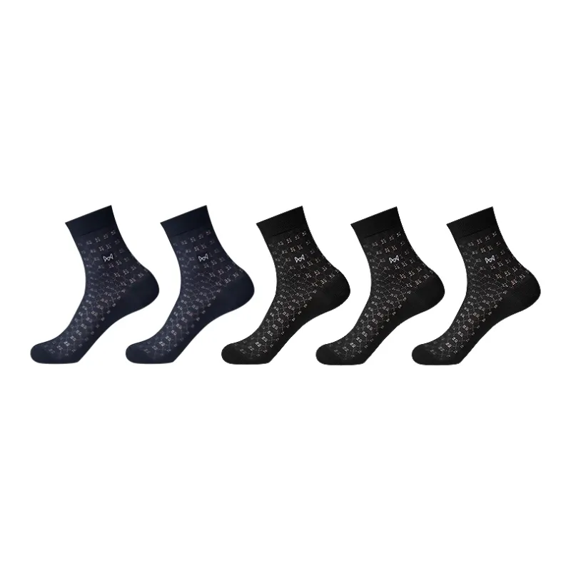 MIIOW Mid Calf Socks Men's 5 Pack-4