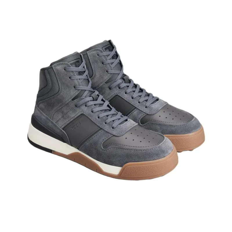 TOD'S High Top Stylish Skateboarding Shoes Men's Gray-2