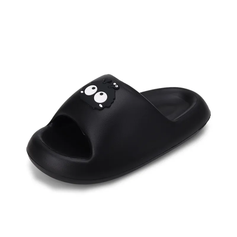 XMISTUO Slide Slippers Unisex Black/White-0