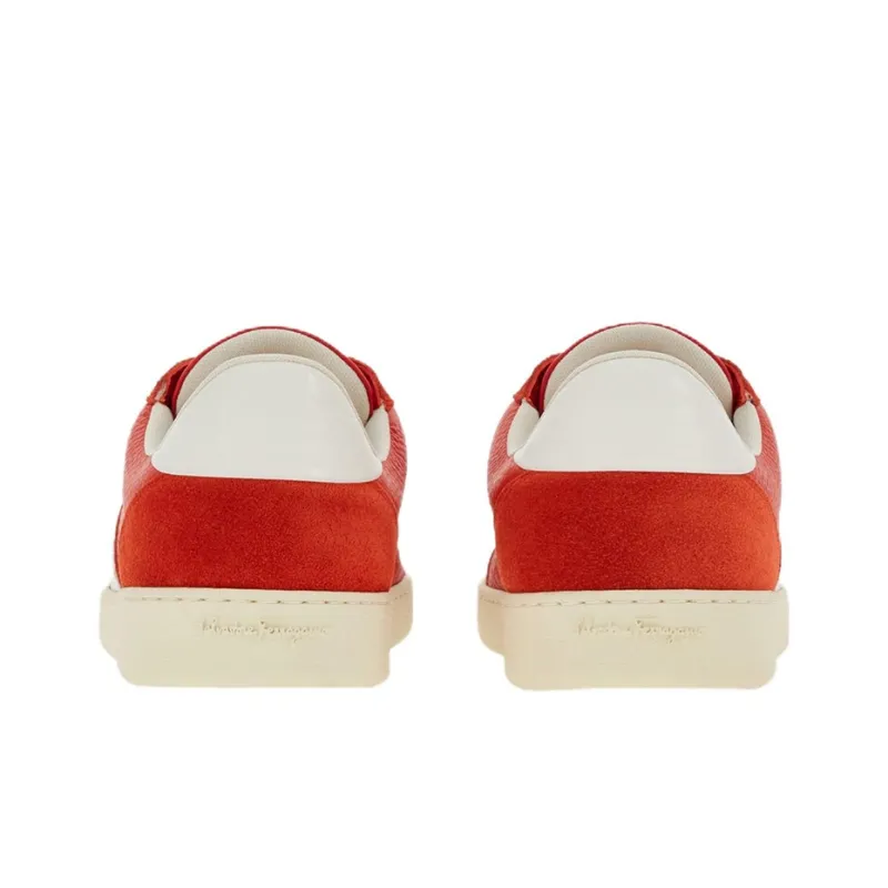 FERRAGAMO Logo-debossed Low-top Sneakers-3