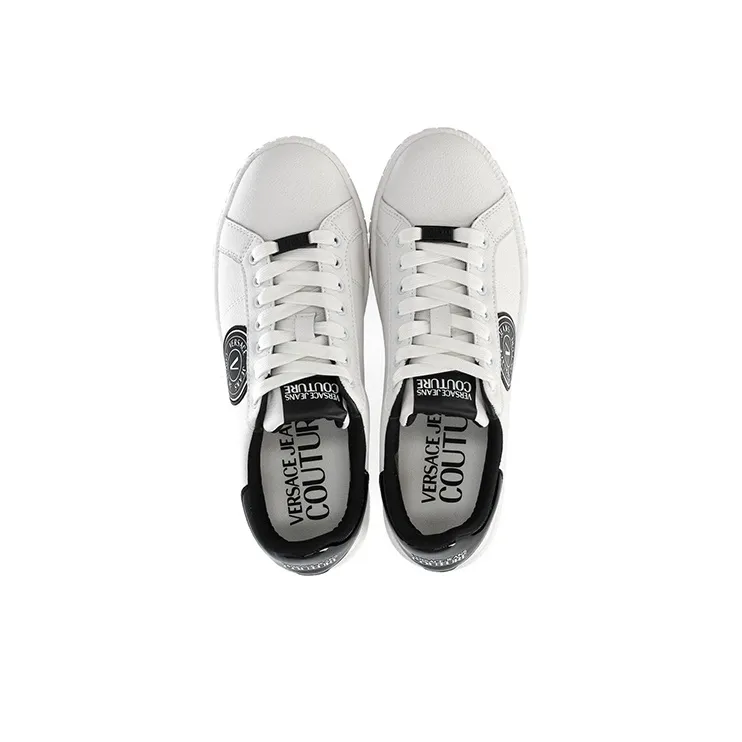 VERSACE JEANS Stylish Skateboarding Shoes Men's White-3