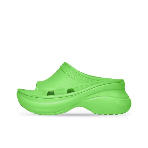 Balenciaga X Crocs Pool Slide Sandal Neon Green