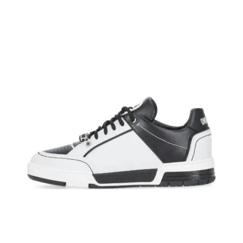 MOSCHINO Low Top Skateboard Shoes Men's White-0