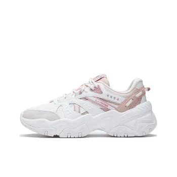 LINING Casual Shoes Women's Low Top Mist White/Tea Orange Pink/Rose Pink