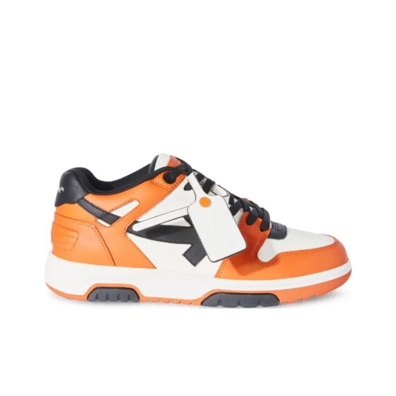 OFF WHITE Low Top Skateboard Shoes Men's Orange-1