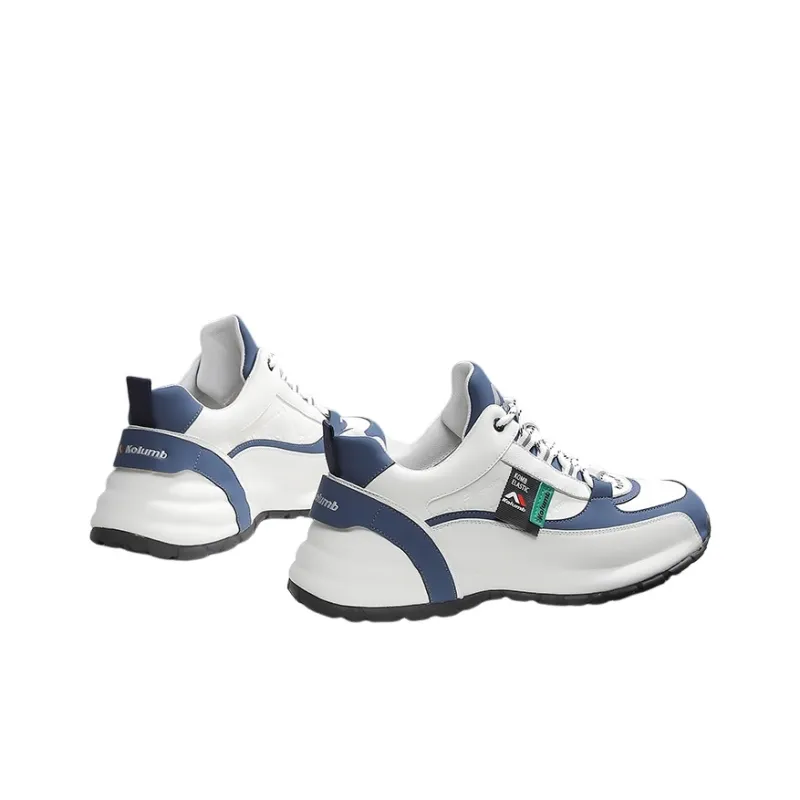 Kolumb Cushioning Low Top Outdoor Shoes Men's White Blue-5