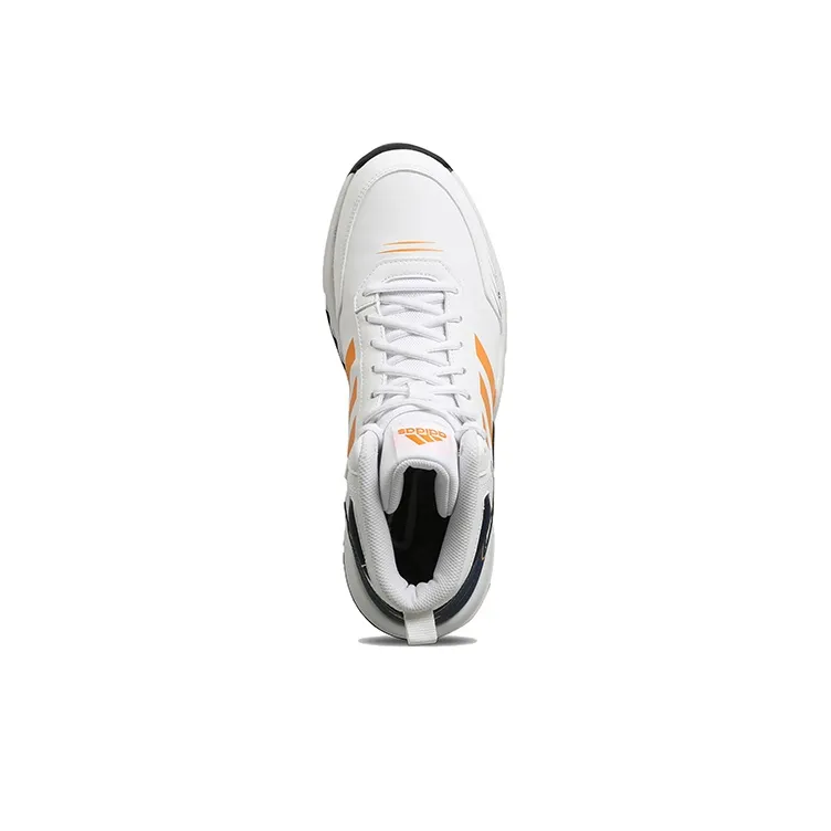 Adidas ExcelCourt Excelcourt Wear-Resistant Slip-Resistant Mid-Top Running Shoes Men's White Blue-2