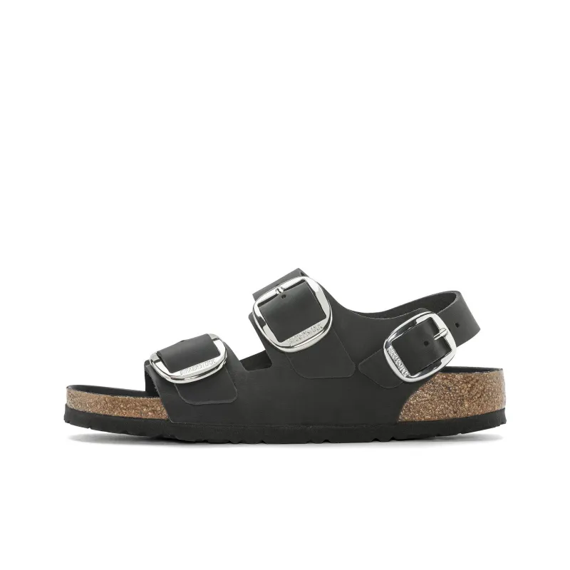 Birkenstock Milano Big Buckle Stylish Sandals Women's Black-0