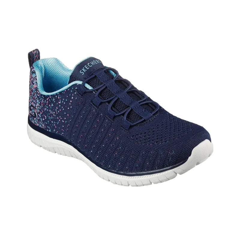 Skechers Shock Absorbers With Slip Resistant Features Low Top Casual Shoes Women's Marine Blue-2